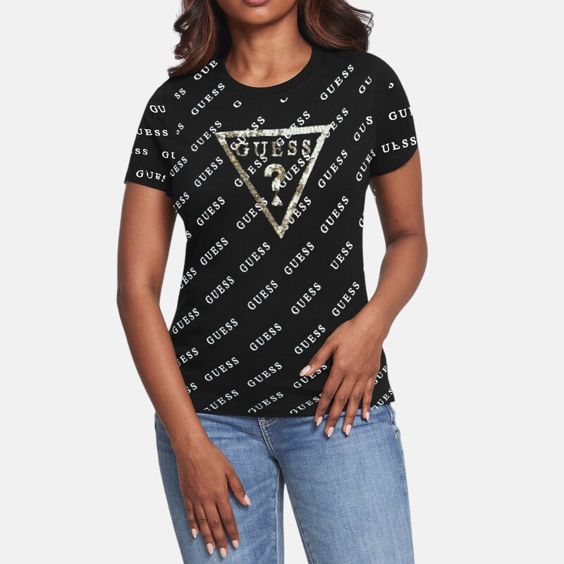 Dámské černé triko Guess 56186