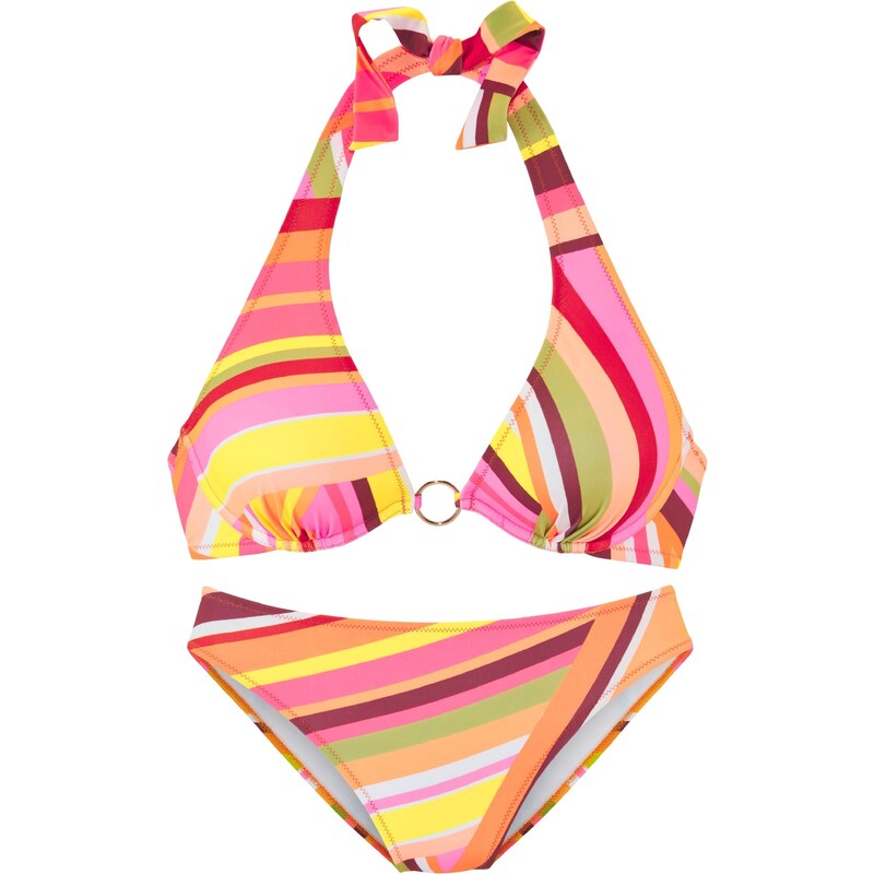 Bruno Banani Bikiny žlutá / kiwi / oranžová / světle růžová