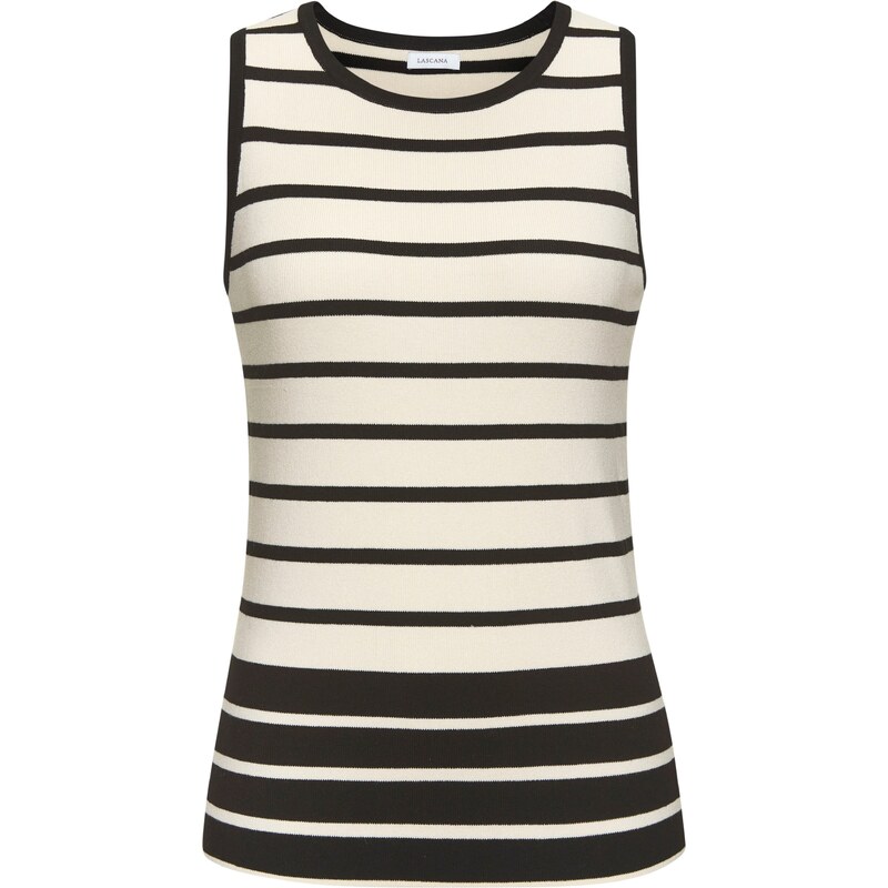 LASCANA Top černá / bílá 105478530