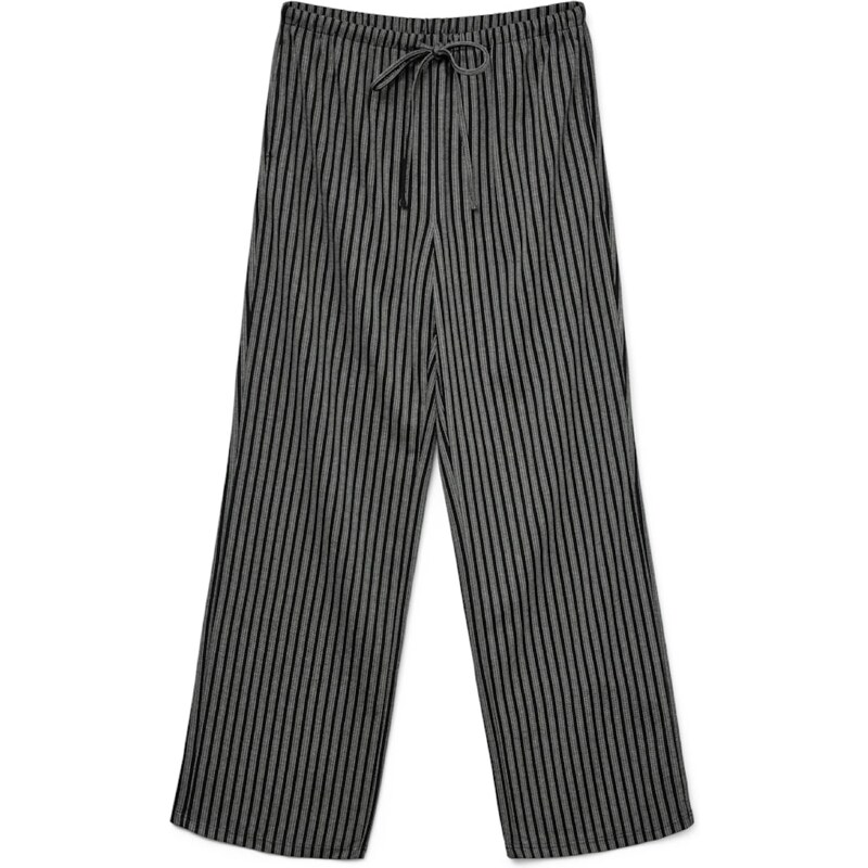 VERO MODA Kalhoty VMDICTE černá / bílá