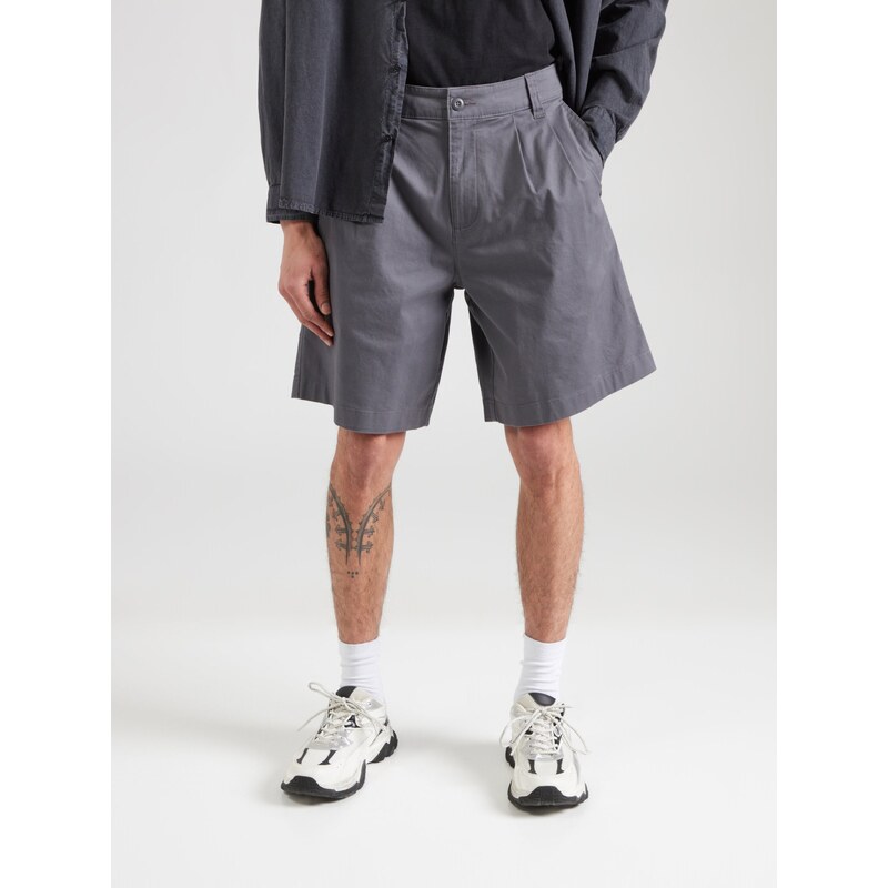 HOLLISTER Kalhoty se sklady v pase šedá