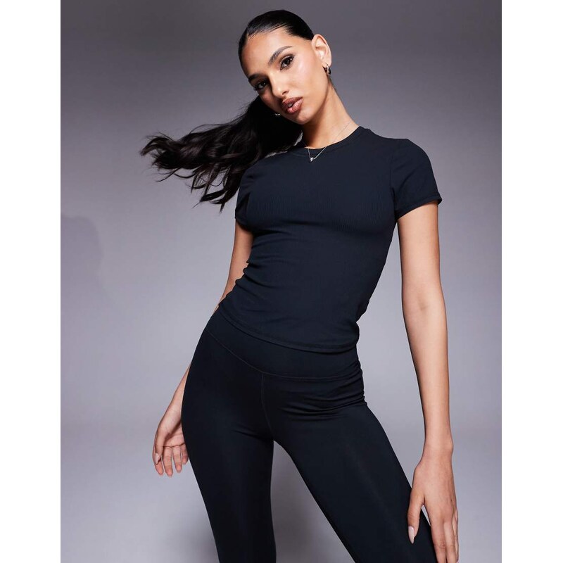 4505 soft touch rib performance baby t-shirt in black 112279811