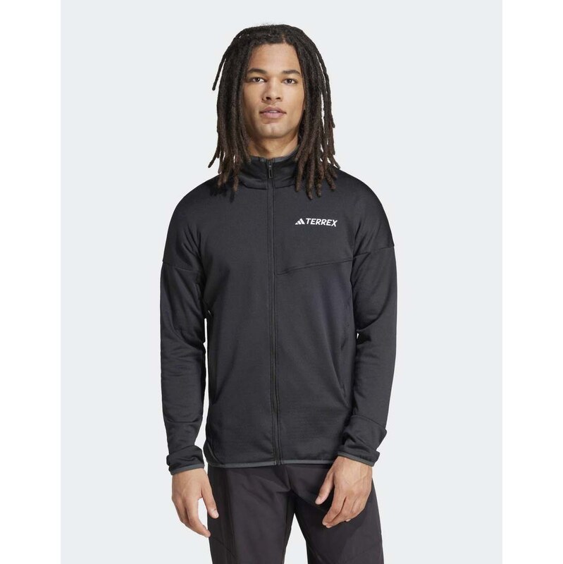 adidas Terrex xperior climawarm light fleece jacket in black
