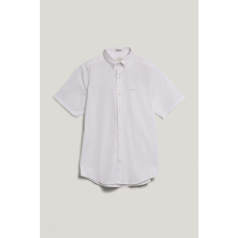 KOŠILE GANT REG PINPOINT OXFORD SS SHIRT WHITE