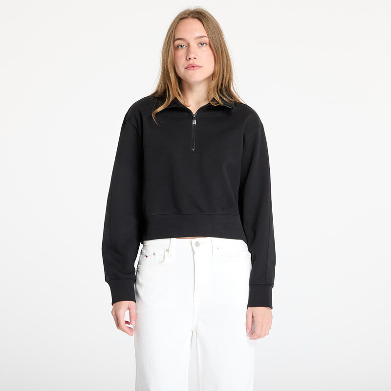 Mikina Calvin Klein Sport Pw - 1/4 Zip Sweatshirt Black M