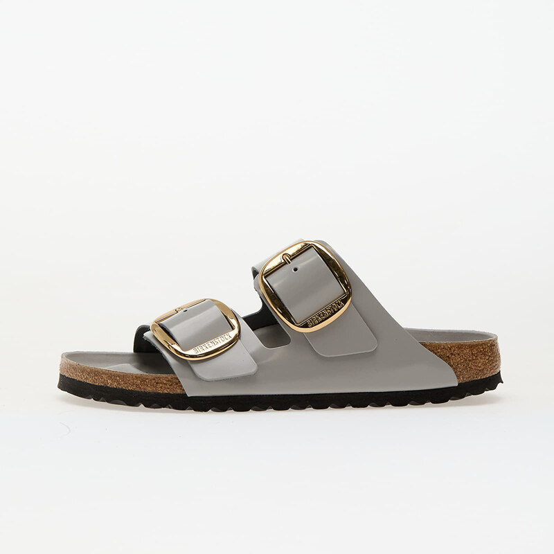 Birkenstock Arizona Big Buckle Natural Leather Patent High-Shine Stone 105329941
