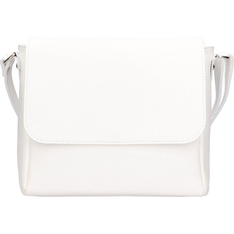 Dámská kožená crossbody kabelka Italia Nikka - bilá 105335665