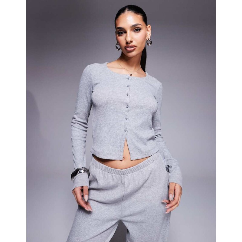 ASOS Weekend Collective Weekend Collective co-ord ribbed button long 112208442