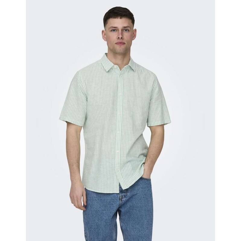 ONLY & SONS Shirt in green