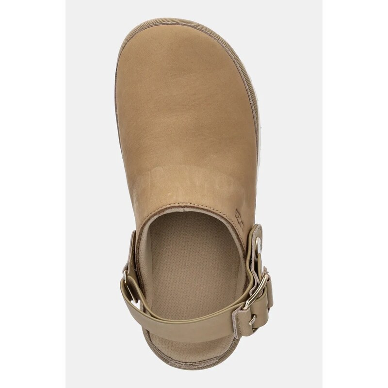 Nubukové pantofle UGG Goldenstar Villa Clog
