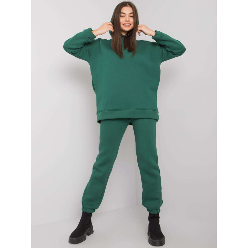 BASIC FEEL GOOD Zelený teplákový komplet RV-KMPL-6991.95P-green