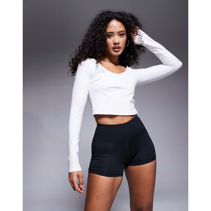 4505 Hourglass Icon soft touch high waist 3 inch booty short in