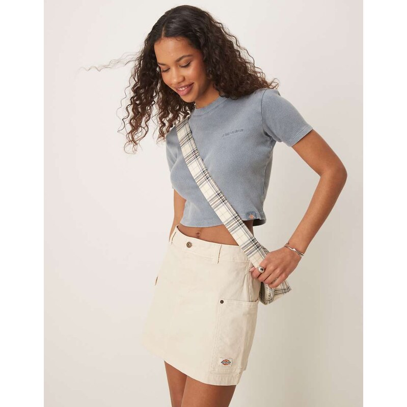 Dickies river ranch western mini skirt in off white 115533589