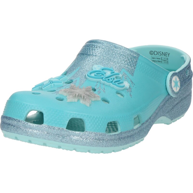 Crocs Otevřená obuv Frozen Elsa Classic svítivě modrá / modrý