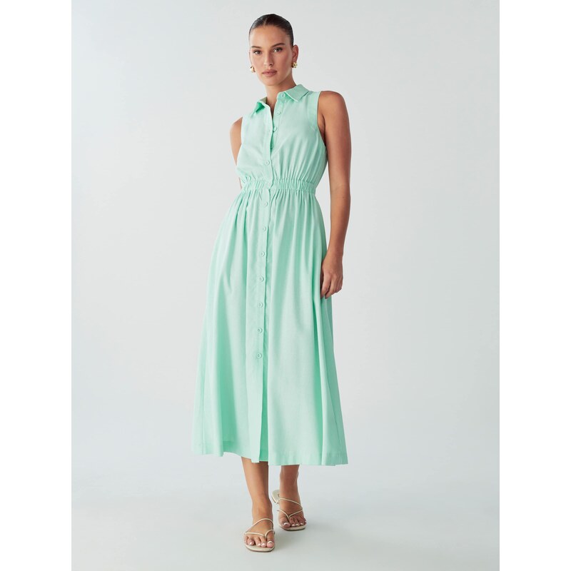 Willa Košilové šaty LINA DRESS mátová 105481152
