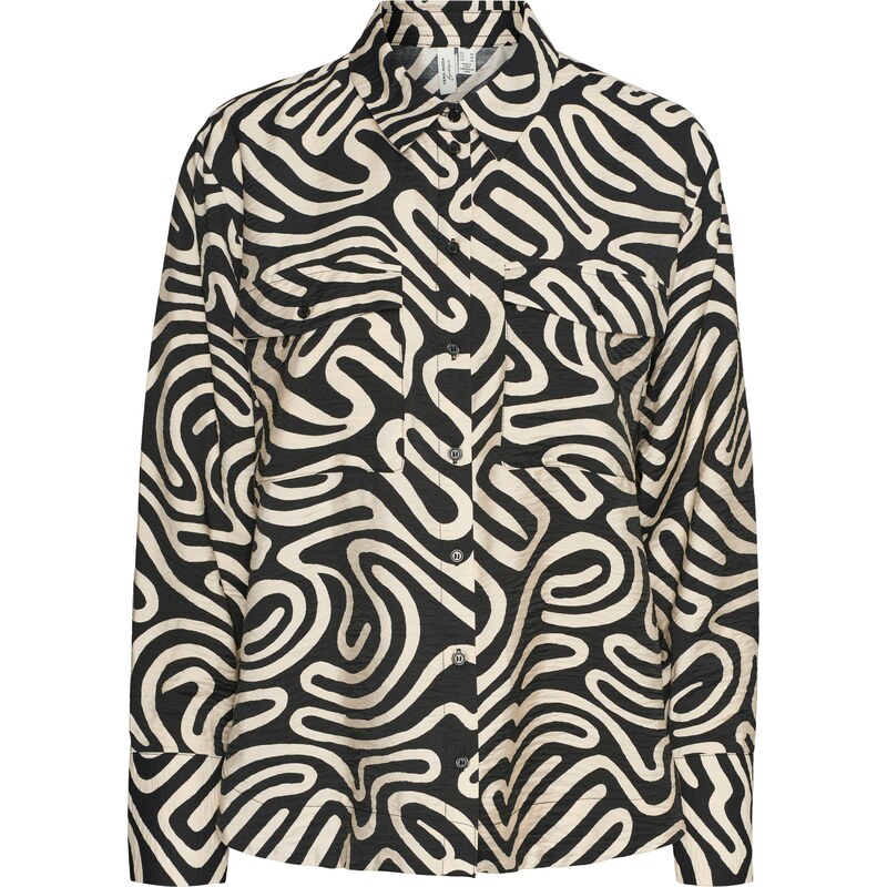 VERO MODA Halenka VMVIGDIS režná / černá