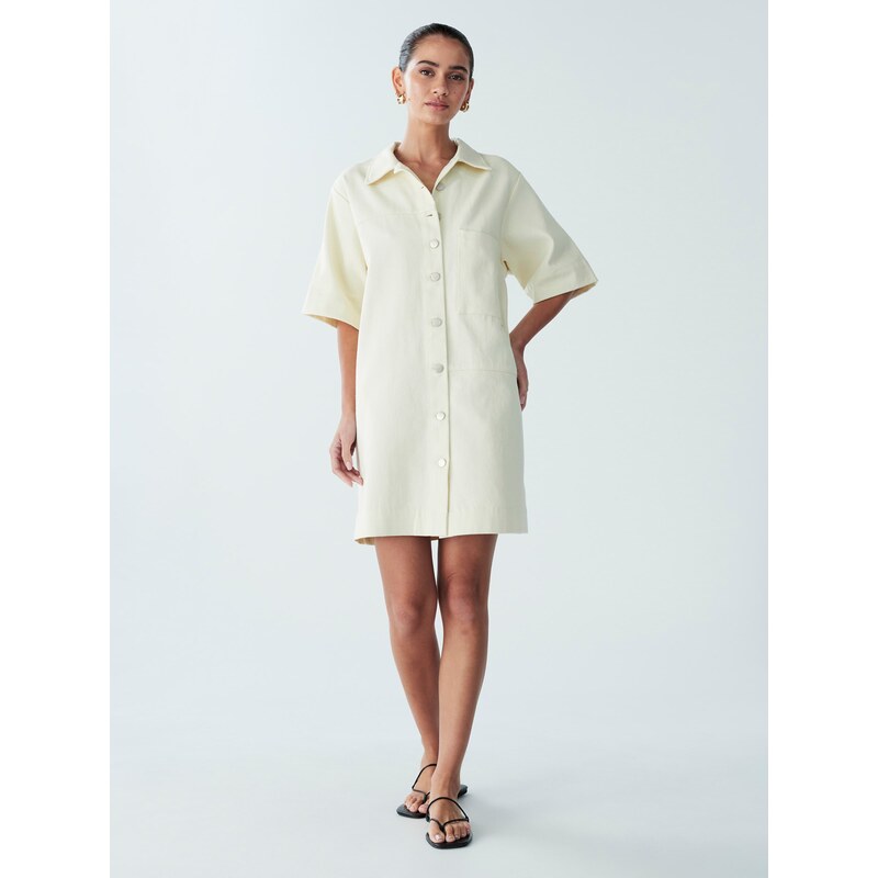 St MRLO Košilové šaty LEE DENIM SHIRT DRESS režná 105481149