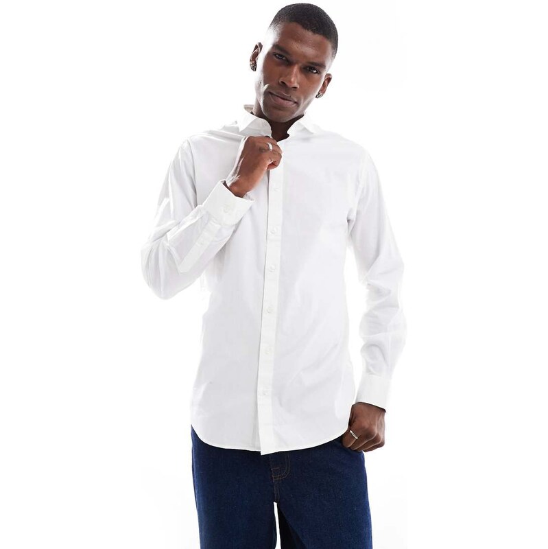 Jack & Jones slim fit shirt in white