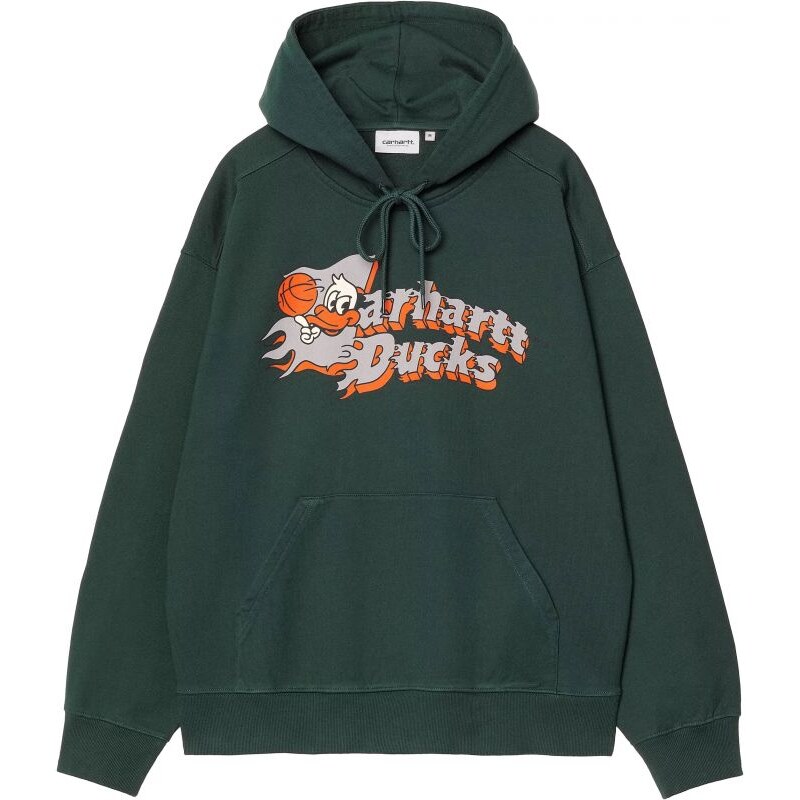 MMIKINA CARHARTT WIP Hooded Faming Ducks - zeená -