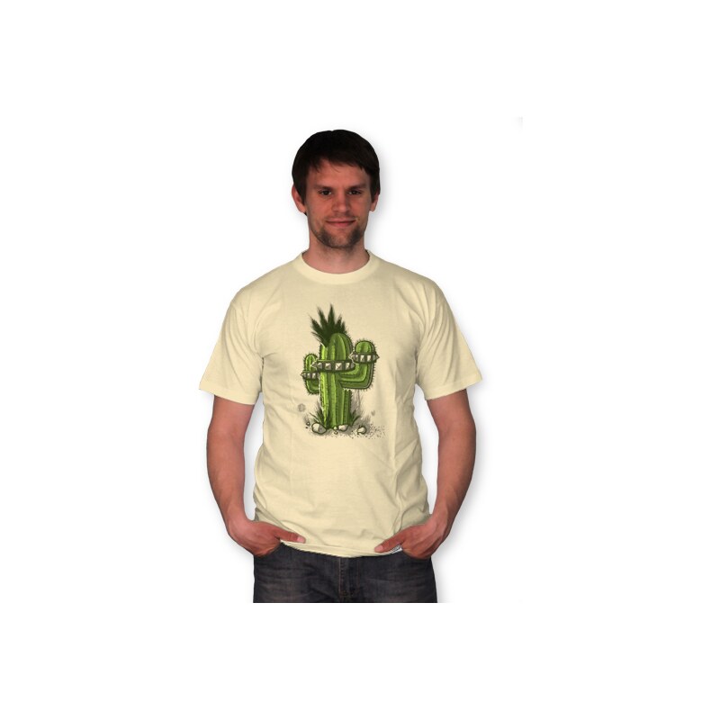 PANDEMIC Pánské tričko s potiskem Kaktus: Spiky punk