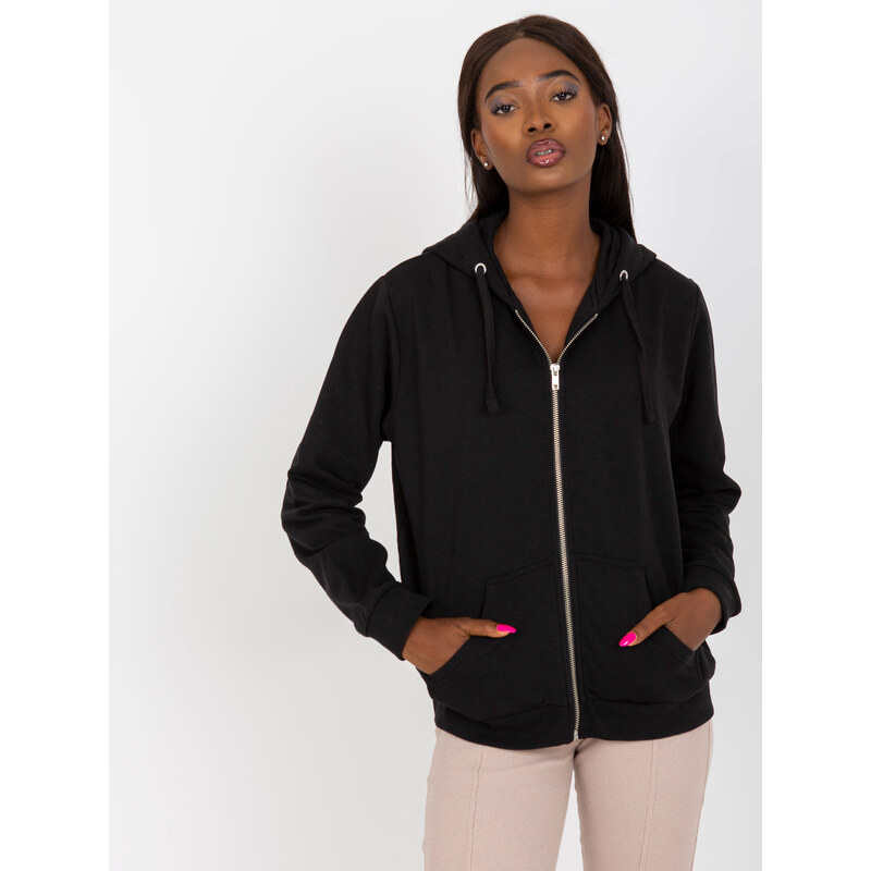 BASIC FEEL GOOD Černá mikina na zip -black 101137766