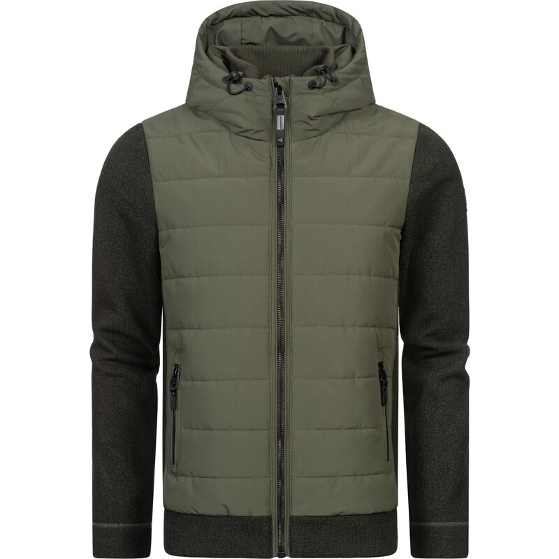 Ragwear Přechodná bunda 'Doryan' tmavě šedá / olivová