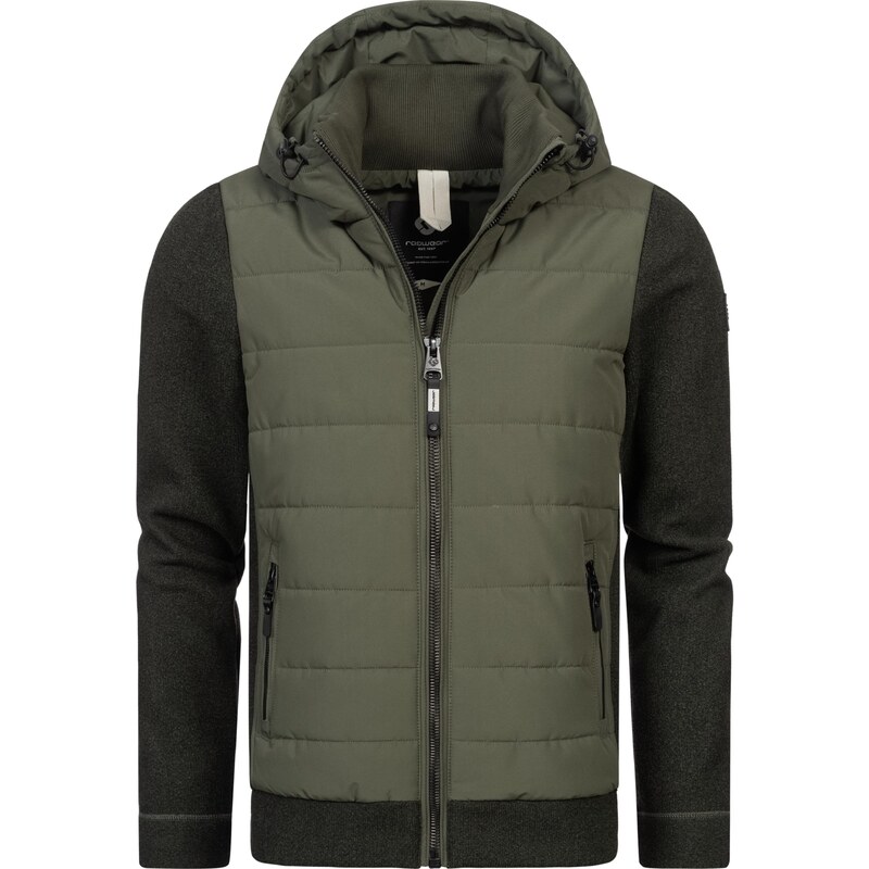 Ragwear Přechodná bunda 'Doryan' tmavě šedá / olivová