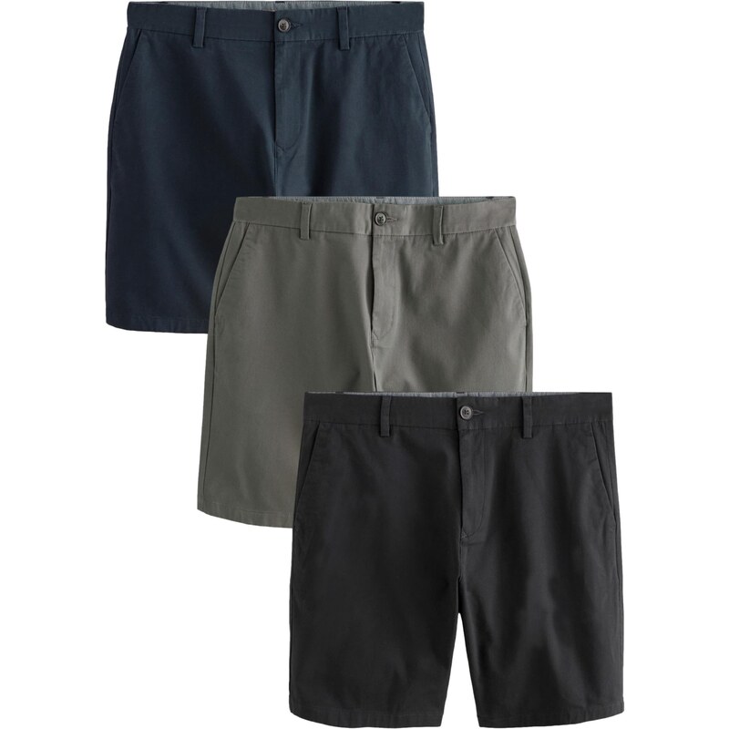 Next Chino kalhoty námořnická modř / tmavě šedá / černá