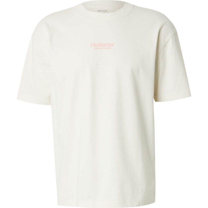 HOLLISTER Tričko starorůžová / bílá