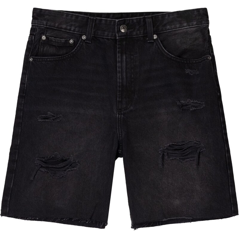 Bershka Džíny černá džínovina