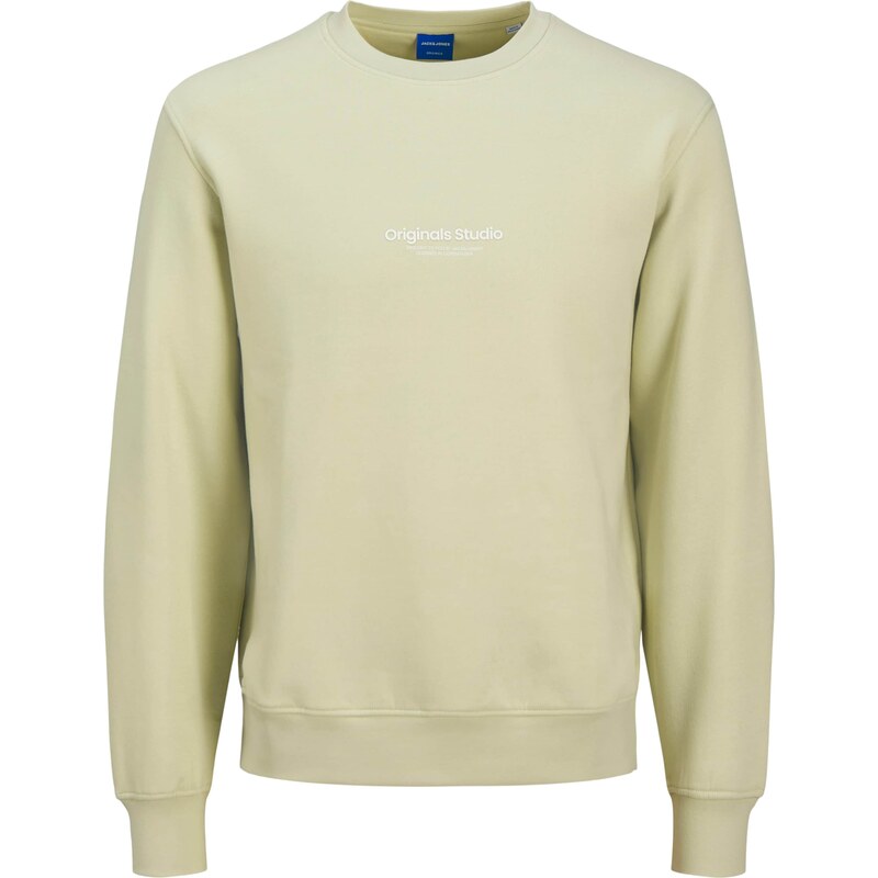JACK & JONES MINI Mikina JORVESTERBRO pastelově zelená / bílá
