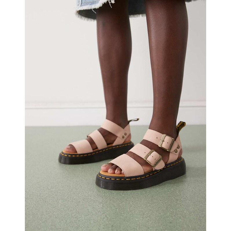 Dr Martens Gryphon quad sandals in powder pink 105943289