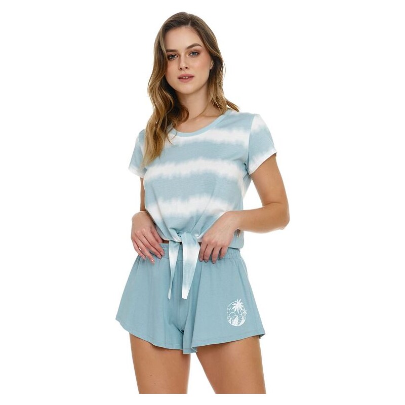 DN Nightwear Dámské pyžamo Zen Ombre modré 78439278