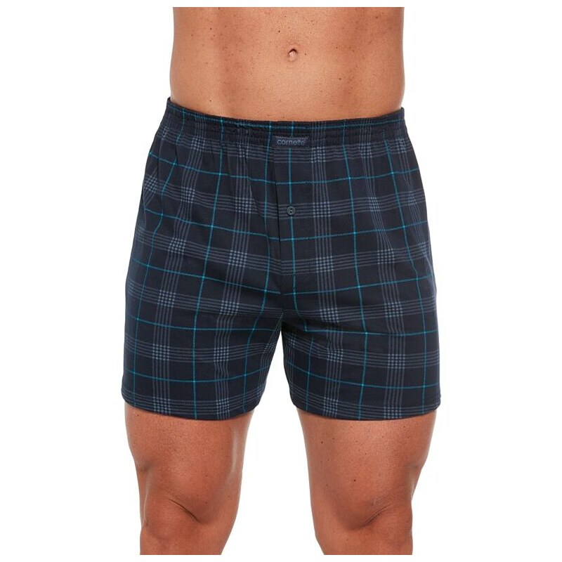 Cornette Pánské trenýrky Comfort 2264 modré káro