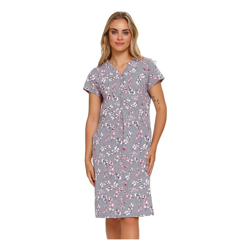 DN Nightwear Bavlněná noční košile Sarah Cotton šedá 90088501