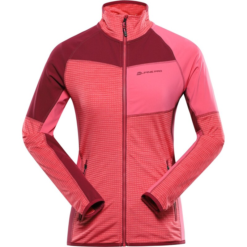 Dámská rychleschnoucí mikina s cool-dry ALPINE PRO ONNECA 2 růžová 105382654
