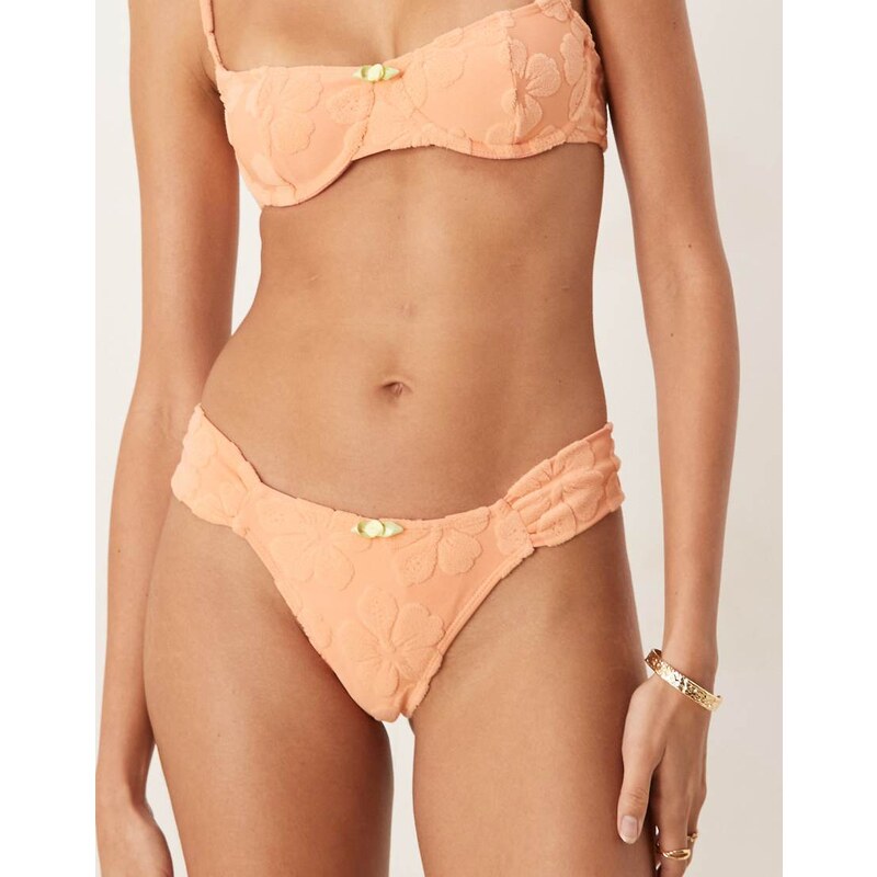 Wild Lovers bikini bottom in coral kiss-Orange 105387018