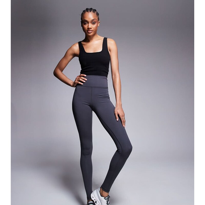 4505 Tall Icon soft touch high waist yoga legging in iron grey 112418631