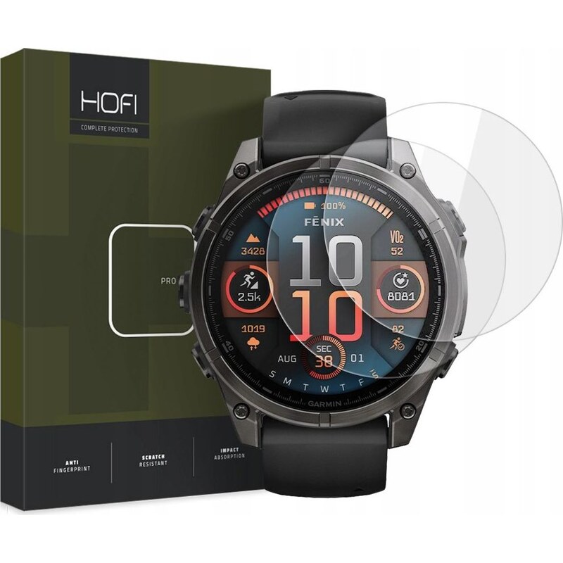HOFI 93592 PRO+ 2x Ochranné sklo pro Garmin Fenix 8 51mm
