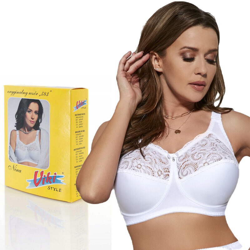 Dámská podprsenka Nina 583 Bílá - Viki 105391570