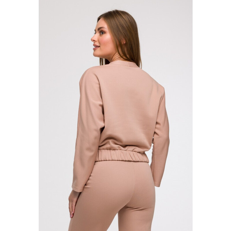 model 21047166 Zavinovací mikina mocca - BeWear