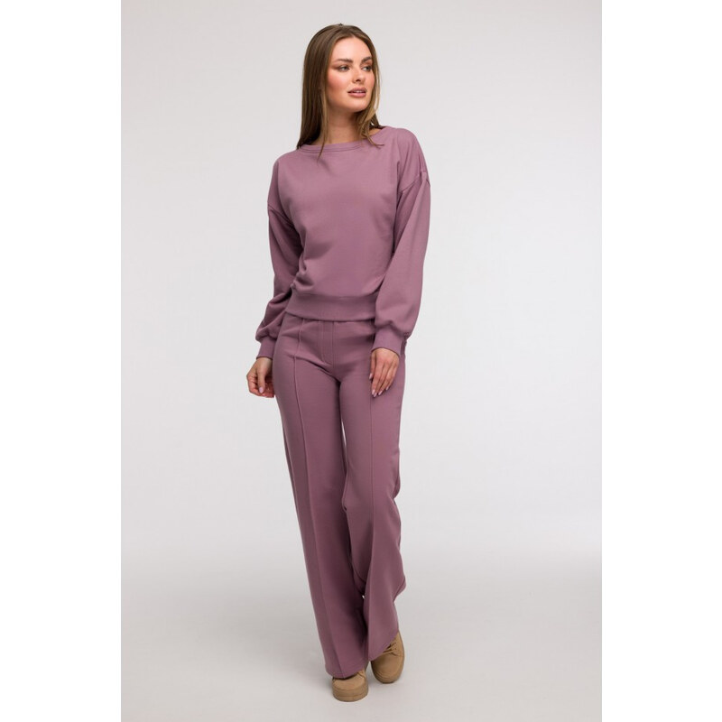 model 21047201 Mikina s otevřenými zády heather - BeWear