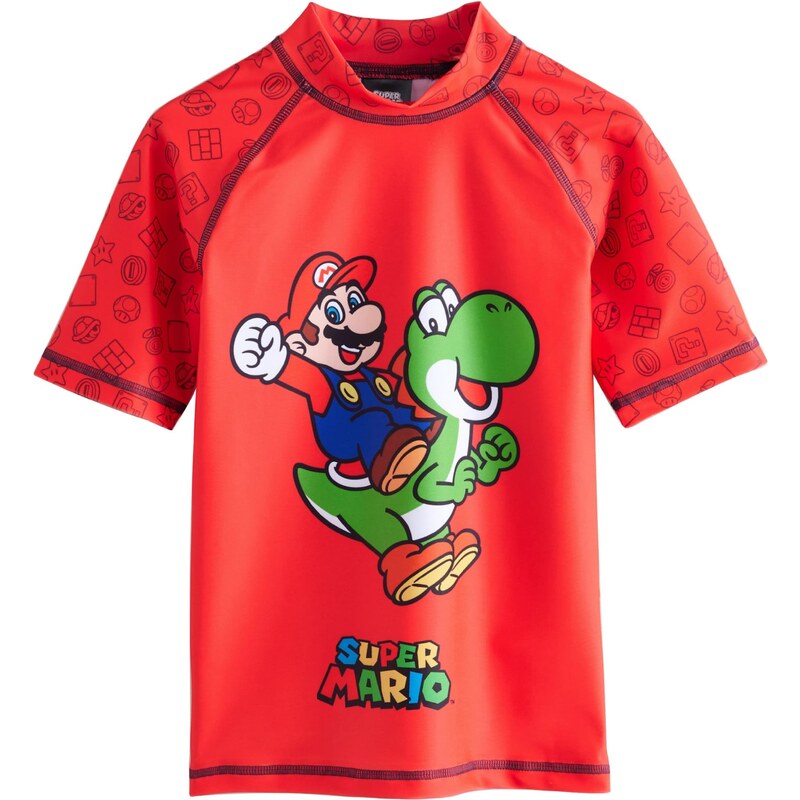 Next Tričko Rash modrá / zelená / červená / bílá