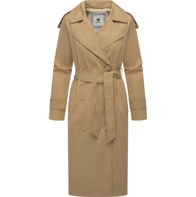 Ragwear Přechodný kabát Longtrench béžová 105478884