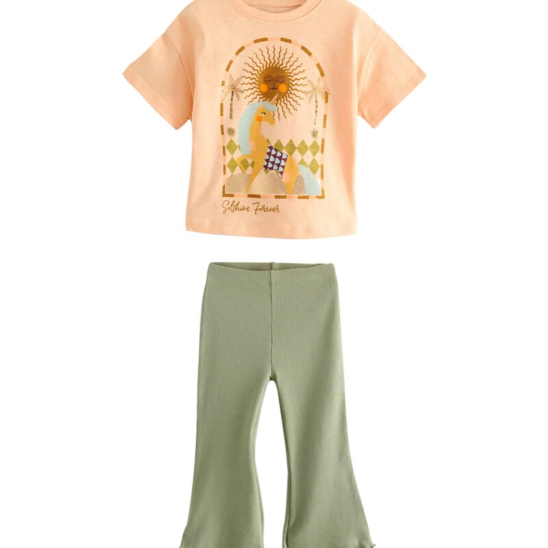 Next Sada Schlag khaki / jasně oranžová