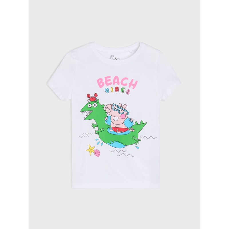 Sinsay - Tričko Peppa Pig - bílá