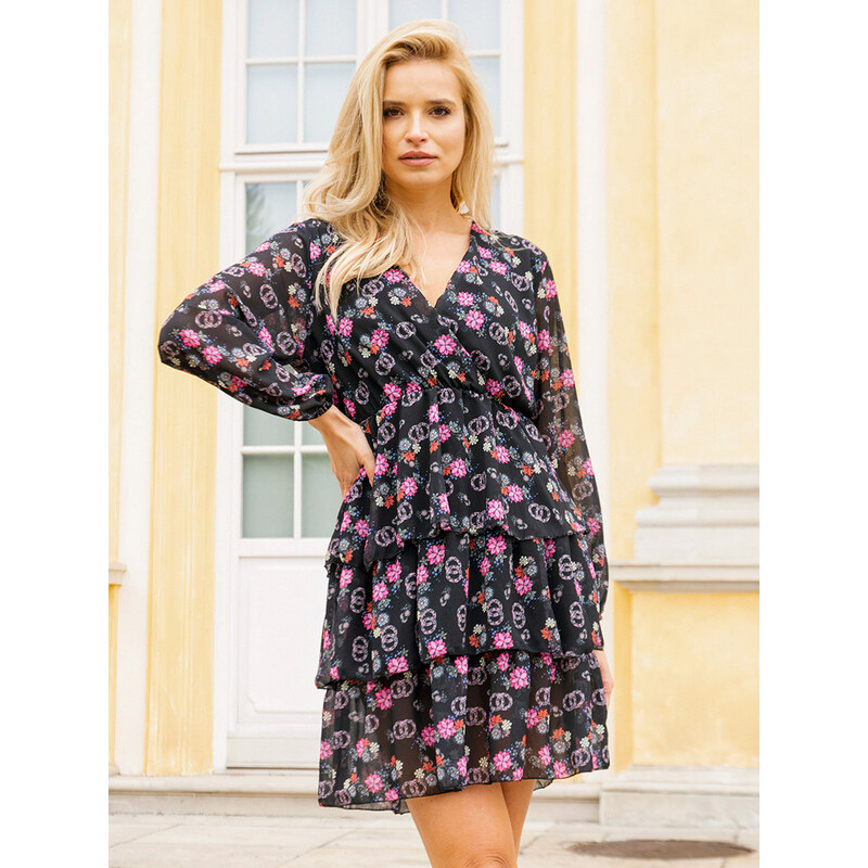 Resti Womens black floral dress - Clothing 108139958