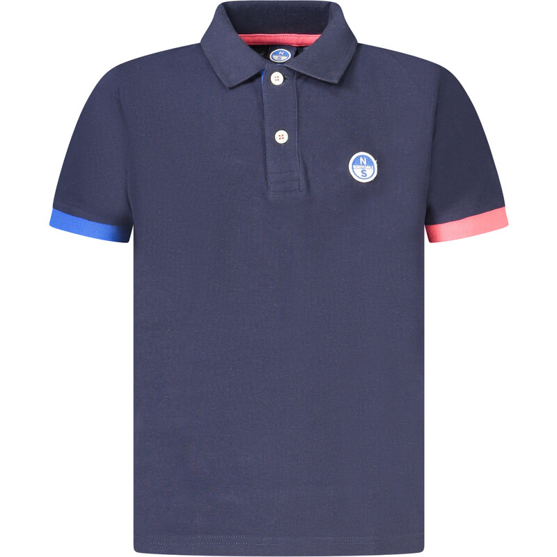 North Sails Dětské modré polo triko s krátkým rukávem
