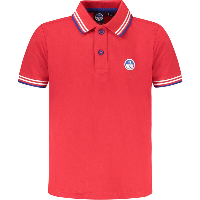 North Sails Dětské červené polo triko s krátkým rukávem