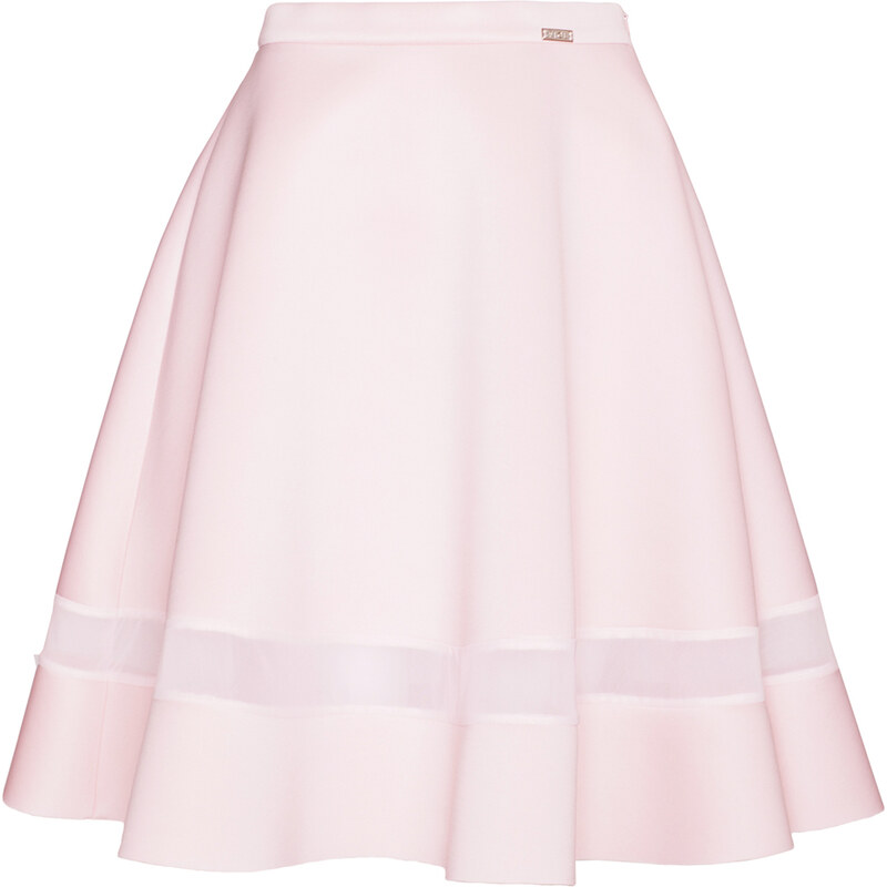 Světle růžová sukně M367 S